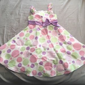 Girls Sophie Rose size 5 polka dot dress